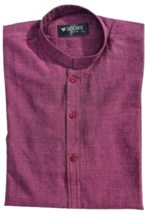 Purple Patti Embroidery Medium Kurta